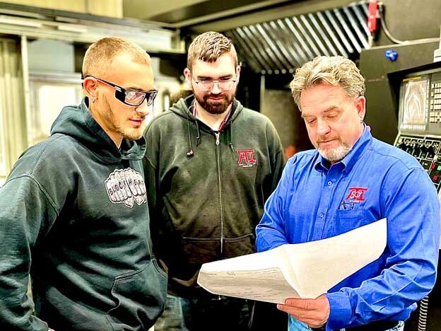 Apprentices at Abbott Tool machine shop