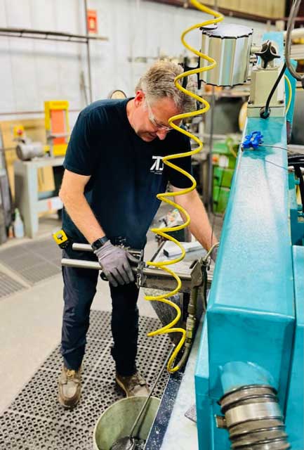 Machine operator at Abbott Tool machine shop